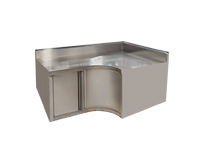 不鏽鋼平台轉角櫃